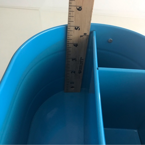 TARGET - Turquoise Enameled Metal Utensil Caddy & Countertop Flatware Organizer - Picture 13 of 16